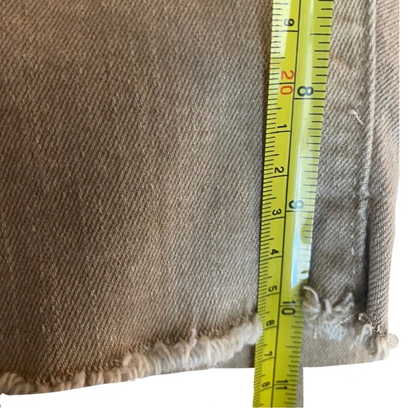 Levi's Classic Denim Short Plus Size Long Casual Dadcore High Rise Khaki Fray - Picture 10 of 11